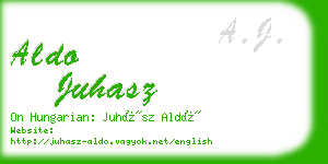 aldo juhasz business card